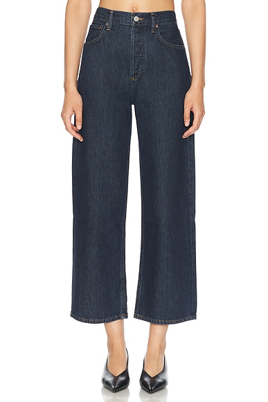 AGOLDE Ren High Rise Wide Leg in Polished
