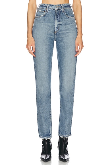 Alexander Wang Cult Flip Straight Leg in Vintage Mid Indigo | FWRD