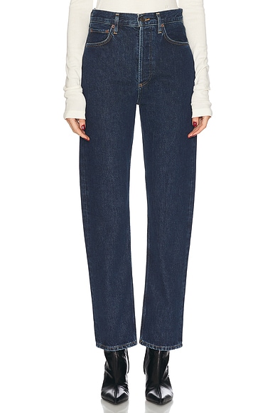 AGOLDE 90's Pinch Waist High Rise Straight in Pendulum | FWRD