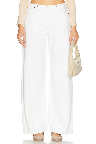 AGOLDE Lex Low Slung Baggy in Milkshake
