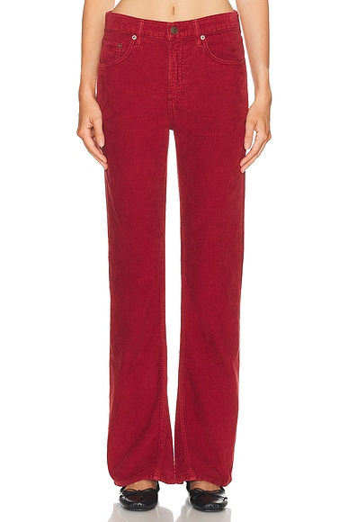 AGOLDE Mid Rise Kick Boot Jeans in Brick