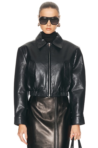 AGOLDE Nahla Cropped Jacket in Detox