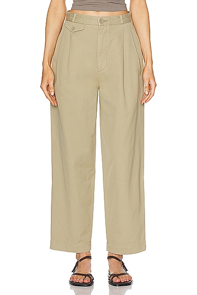 Shop Agolde Becker Chino In Dill
