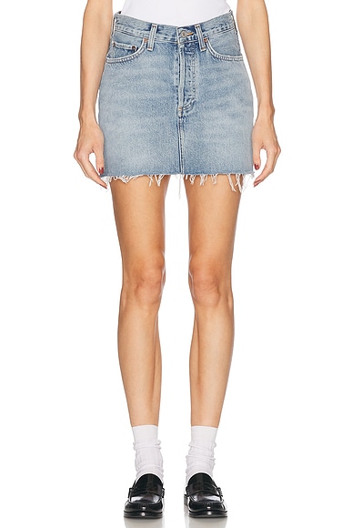 AGOLDE V-waist Mini in Force