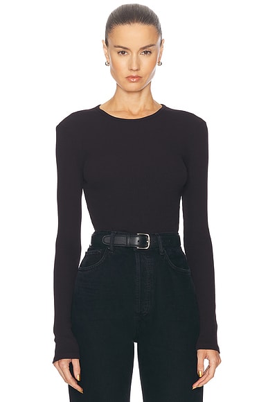 【送料&関税込】Balenciaga Black Stretch Nylon Crop-top Balenciaga - Crop-top with logo black - The Corner