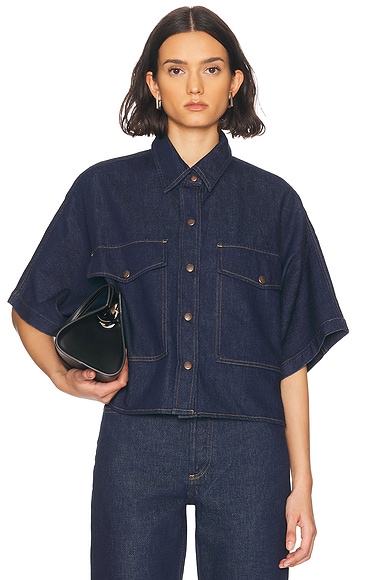 AGOLDE Taron Shirt in Rinse