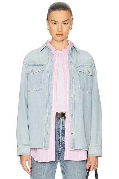 AGOLDE Rina Slim Shirt in Extract
