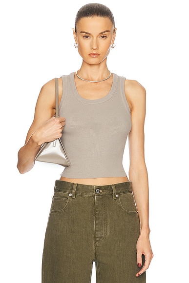 AGOLDE Shrunken Poppy Tank in Drab