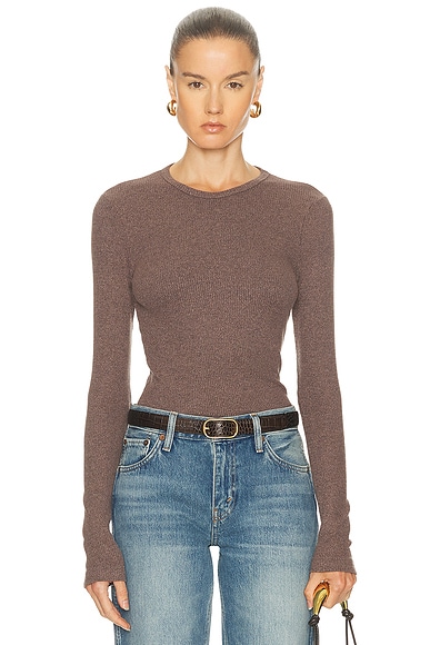 AGOLDE Delphi Slim Tee in Ceramic