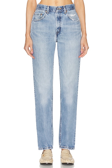 High Rise Slim Straight Jean