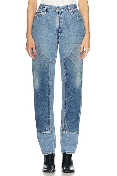 aligrace Carpenter Baggy Jean in Medium Dark