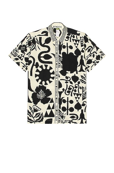 Agua Bendita Jack Honolulu Shirt In Ivory