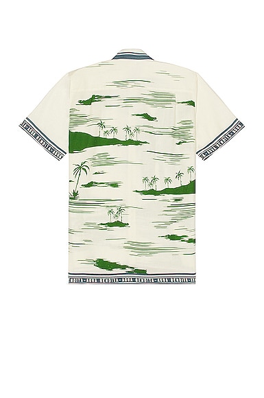 Shop Agua Bendita Jack Honolulu Shirt In Ivory