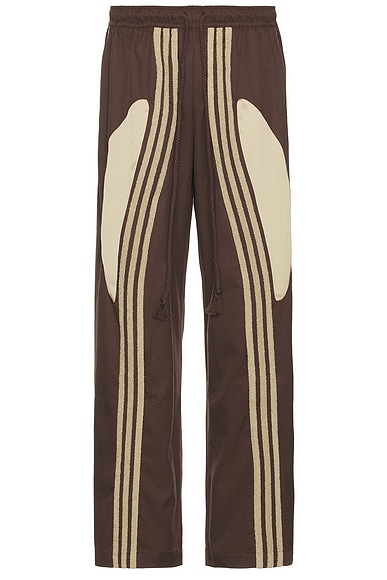 adidas by Song for the Mute Loose Fit Woven Pants in Brown
