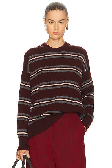 Innes Stripe Slouch Crewneck