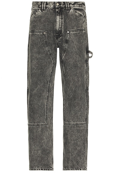 Acid Wash Denim Carpenter Jeans