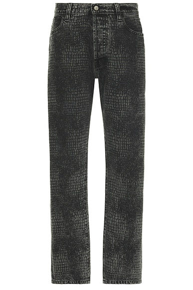 パンツ 27 AMIRI MX1 JEAN GREY Amiri MX1 Jean (Grey/Black Leather)