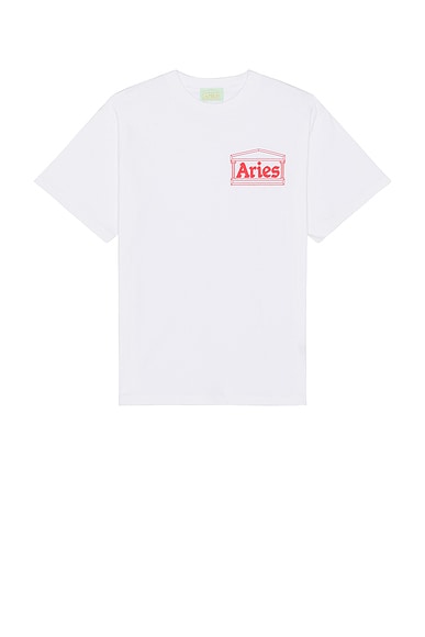 Aries Temple Tee in White
