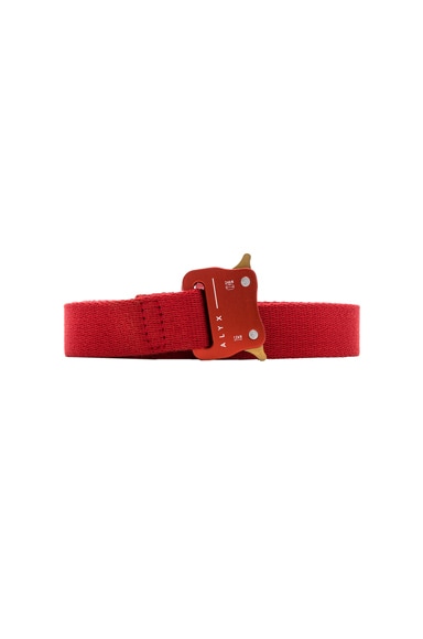 1017 ALYX 9SM Medium Rollercoaster Belt in Red | FWRD