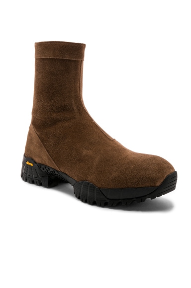 1017 ALYX 9SM Zip Up Hiking Boot in Brown | FWRD