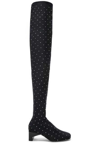 Embellished Blondie Thigh High Boots