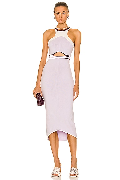 Aisling Camps Fluid Bodycon Dress in Lavender