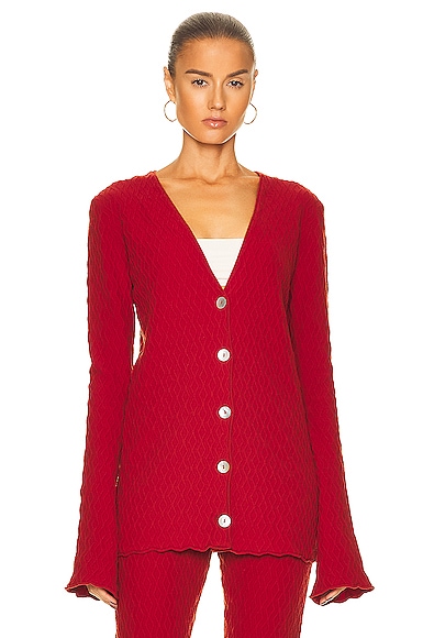 Aisling Camps River Cardigan in Red
