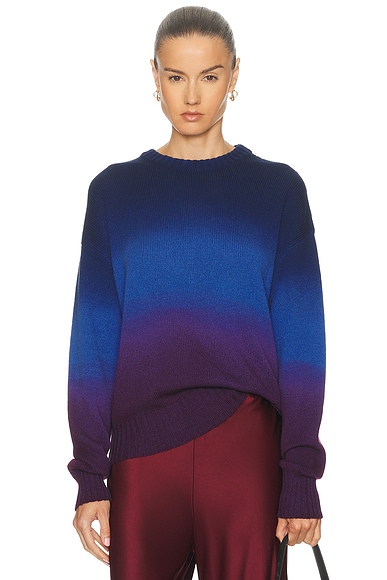 Amiya Classic Dye Sweater in Blue Rust Dye