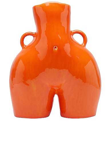 Anissa Kermiche Love Handles Vase In Orange