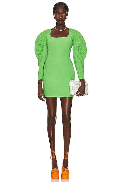 AKNVAS Lexi Mini Dress in Green