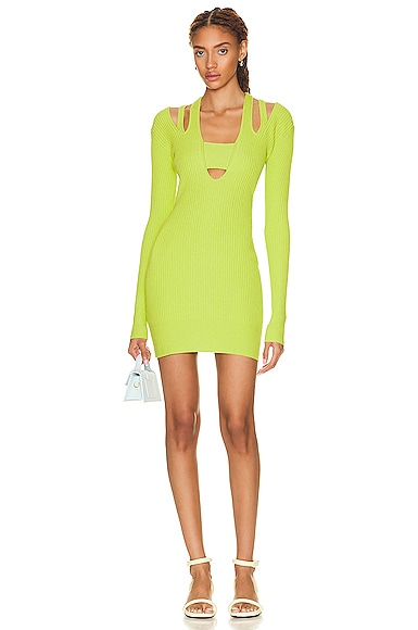 AKNVAS for FWRD Sand Mini Dress in Green