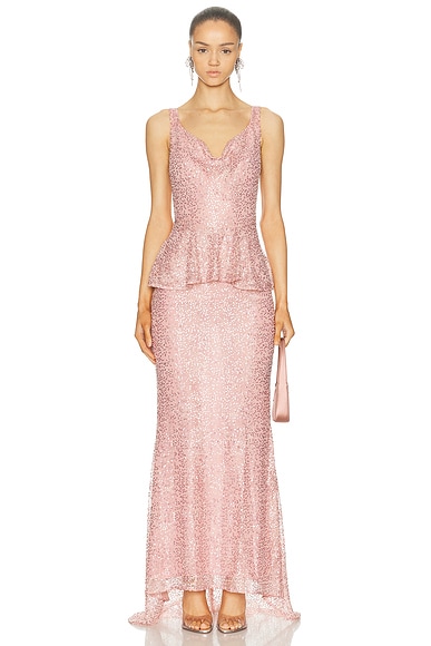 AKNVAS Klara Gown in Mauve