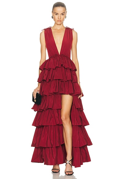 Henriette Ruffle Gown in