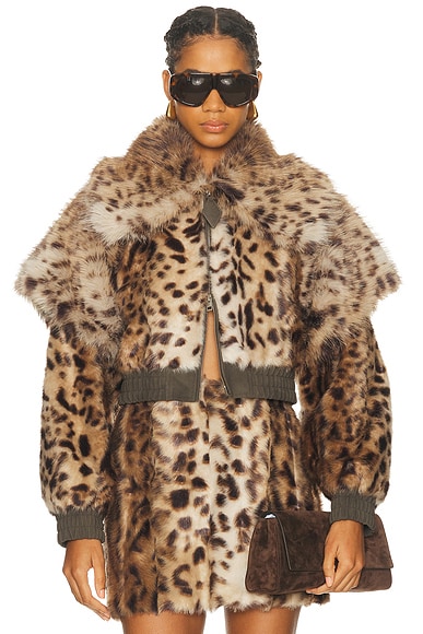 Valde Faux Fur Bomber Jacket
