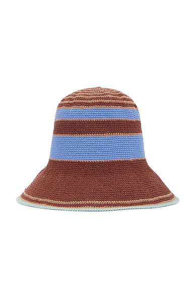 Clyde Opia Hat in Cream, Tan, & Brown | FWRD