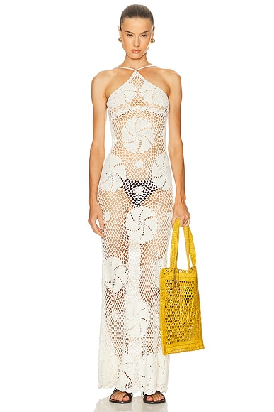 Akoia Swim Buana Long Dress in White