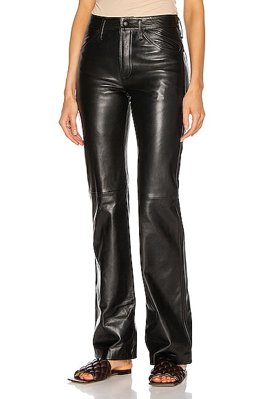 Leather Straight Pant