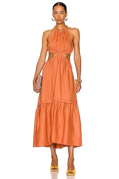 A.L.C. Whitney Dress in Burnt Orange