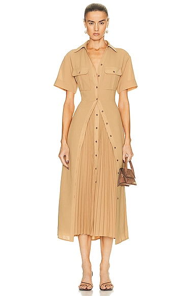 A.L.C. Florence Dress in Mustard