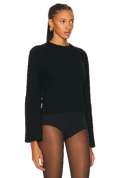 Shop A.l.c Clover Sweater In Black