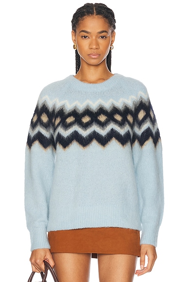 Pam Gela Holey Sweater in Charcoal FWRD