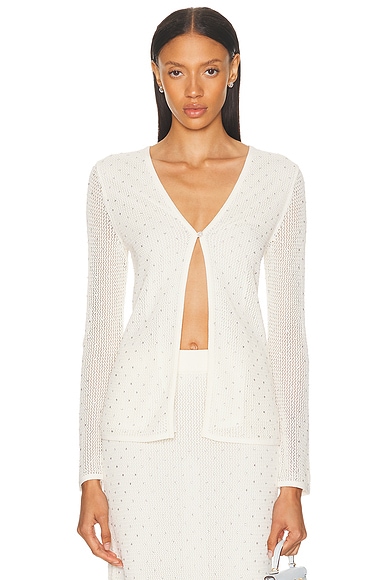 A.L.C. Brandy Cardigan in Off White