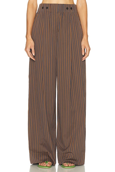 A.L.C. Emmett Pant in Brown Multi