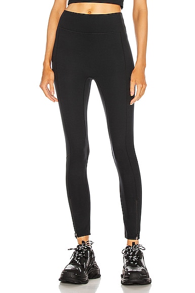 x Bandier High Waisted Legging With Front Zip