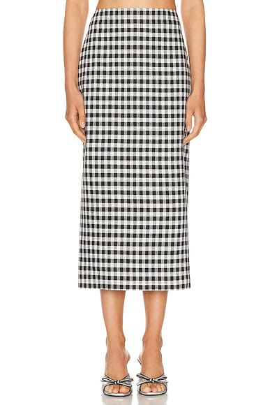 A.L.C. Phoebe Skirt in Black & Cream