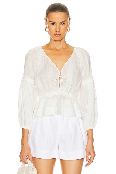 A.L.C. Leighton Top in White
