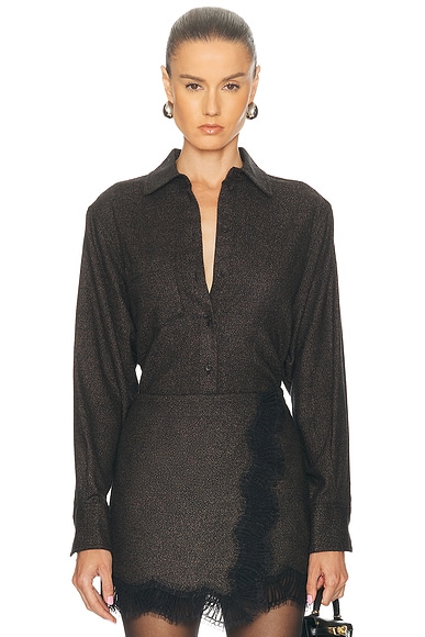 A.L.C. Spence Top in Ganache