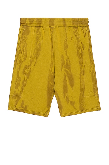 A-COLD-WALL* Overdyed Artisan Shorts in Chartreuse