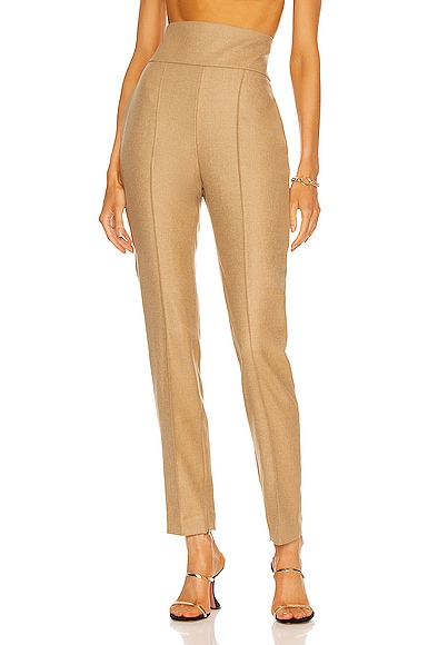 Alexandre Vauthier Tailored Pant in Beige