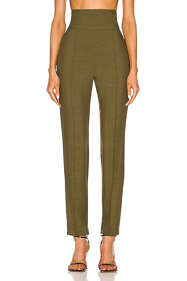 Alexandre Vauthier Piped Pant in Army